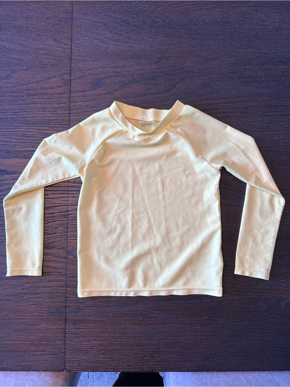 Old Navy Light Yellow Swim Shirt Long Sleeve Kids Top